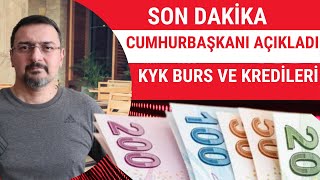 Son Daki̇ka Hurbaşkanindan Kyk Burs Kredi̇ Açiklamasi