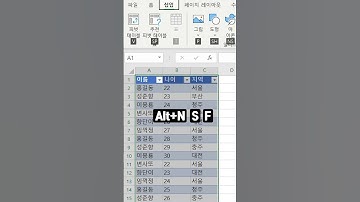 [엑셀] 공통 데이터만 추출하고 표시하기 / Extract and display only common data in Excel