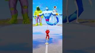 HULK-ZILLA GIANT VS RANDOM SUPERHEROES BATTLE #gta #shorts