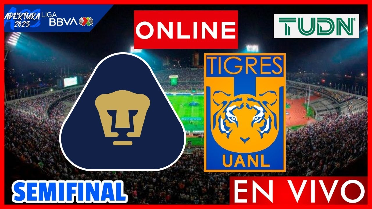 Pumas vs Tigres EN VIVO | Semifinal Liga MX Apertura 2023 | NARRACION ...