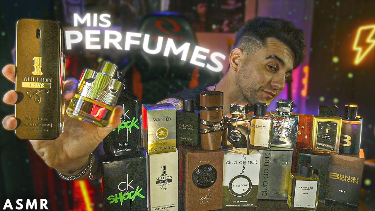 ASMR - Te ENSEÑO Mis PERFUMES 😴 (ASMR Español Argentina)
