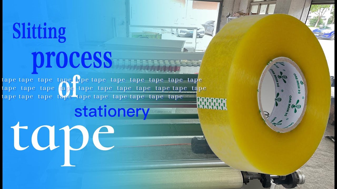 One minute to learn the slitting process of tape - YouTube