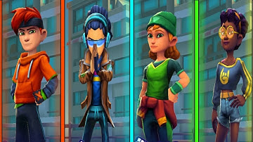 MetroLand - Endless Arcade Run - Jet VS Ziggy VS Robyn VS Deedee Gameplay