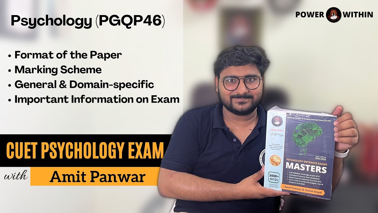 CUET Psychology PG Exam - Common University Entrance Test | Format, Marking Scheme - MA/MSc