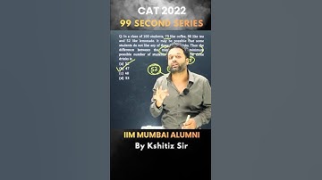 99 Percentile in 99 Seconds Series 🔥 | Question 7 | CAT PYQ | Be in the Top 1%
