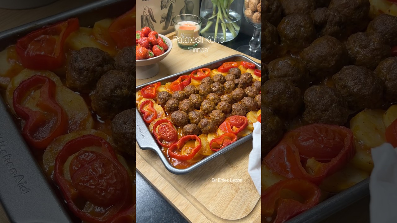 Anında Bitti ! Fırında Köfte Patates Tarifi #shorts #pratiktarifler #yemektarifleri #recipe
