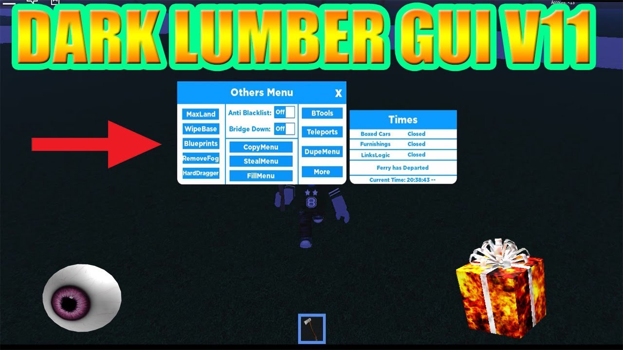 New Op Dark Lumber Gui Version 11 Out Now For Lumber Tycoon 2 With Tp Wood Btools And More Youtube - roblox lumber tycoon 2 hacked version