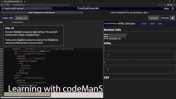 learn2code | freeCodeCamp (New) Responsive Web Design  -  Building a Quiz: Step 28