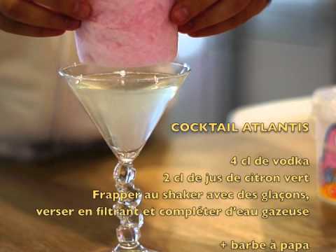 Cocktail Atlantis Recette étonnante la barbe à papa