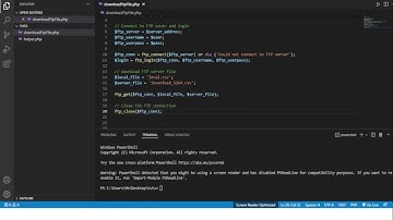PHP - Download FTP File