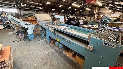 MBO B30  paper folder for sale   MBO B30 4 4 4 with continuous feeder   Gab Supplies Ltd   1998