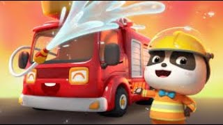 Baby Panda's Rescue Mission | Firefighter Rescue Team |  Songs for Kids | BabyBus