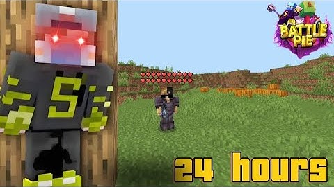 I survived 24 hours in battle pie || Minecraft