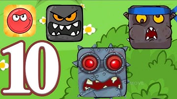 Red Ball 4 - Gameplay Walkthrough Part 10 - Boss Chapter 1 & 2 & 3 (IOS, Android)