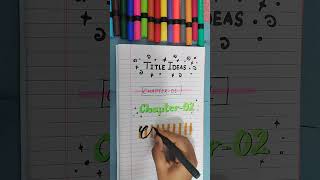 Try these easy title ideas with Highlighters ✨#short #viral #art screenshot 2