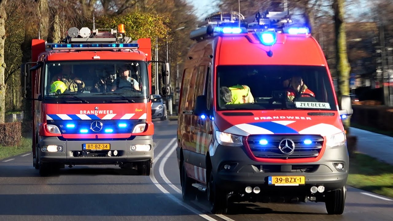 ['ZEEBEER' & Luchthoorn] Brandweer, Ambulances & [DKDB] Politie met spoed in Harderwijk