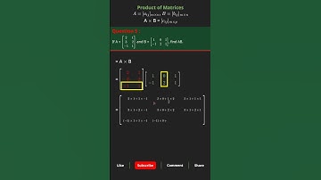 #5 of 6 : Mastering Matrix Multiplication in 45 Seconds! 📊✨ #math #mathematics #matrices