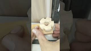 Part 3 - Making 5 star wooden knob - shaping and chamfering the knob #woodworking