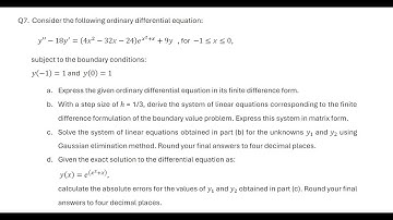 Finite difference form of DE الفروقات المنتهية في المعادلات التفاضلية
