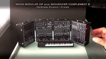MOOG MODULAR IIIP + SEQUENCER COMPLEMENT B - Handmade Miniature 1/6 scale.