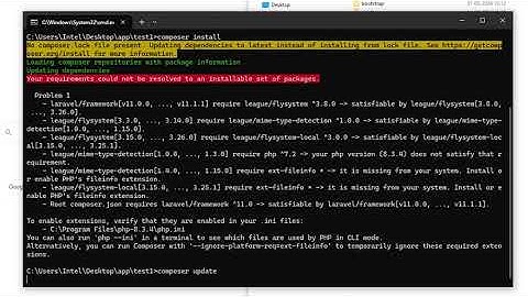 Solved : Your requirements could not be resolved to an installable set of packages