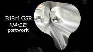 B18c1 GSR Head Porting and Chamber Work for a B20vtec build