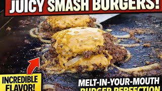  The SECRET to Making the BEST Smash Burgers at Home! (EASY Recipe)