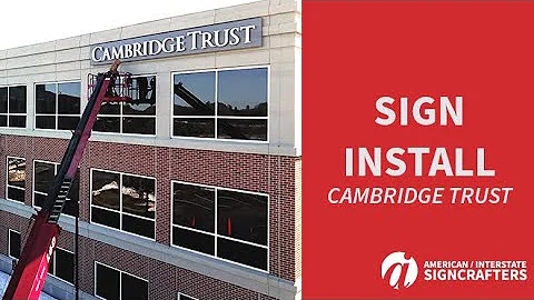 Cambridge Trust Drone Footage - AI Signcrafters