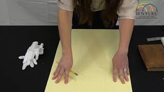 Archival Enclosures Demonstration: Four Flap Enclosure and Three Flap Enclosure