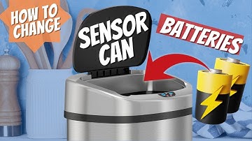 How To Replace BATTERIES & ODOR FILTER in iTouchless SensorCan 🔋🗑️