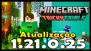 ATUALIZAÇÃO 1.21 TRICKY TRIALS EM RETA FINAL! VEJA O NOVO UPDATE PARA A BEDROCK!