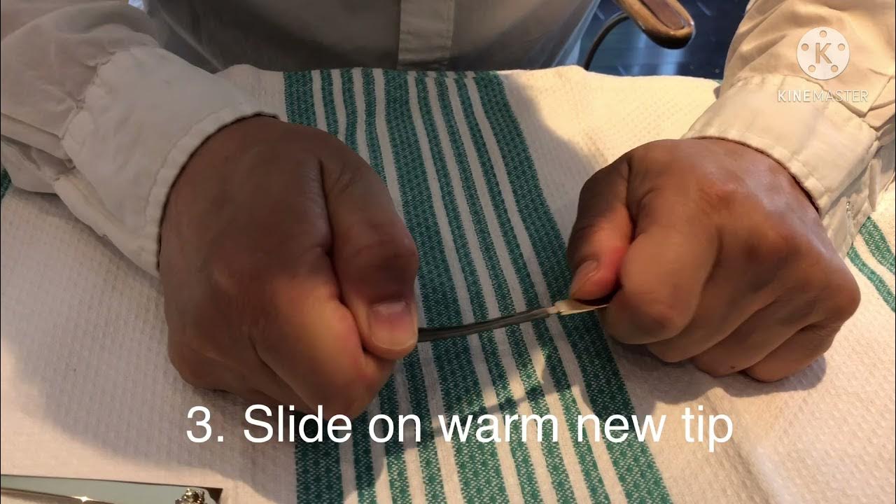 How to install glasses temple tips YouTube