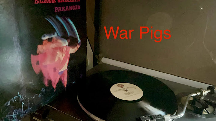 War Pigs black sabbath from Lp vinyl paranoid  Warner Bros. Records – BSK 3104 (1979 US )