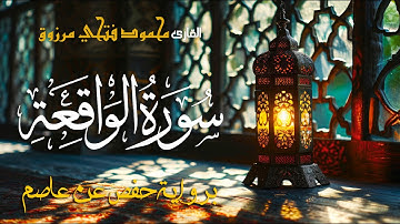 سورة الواقعة بصوت القارئ محمود فتحي مرزوق | Surah Al-Waqeaa - Mahmoud Fathy Marzouq