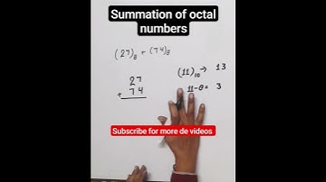 addition of octal numbers
