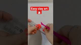 ☃️ Sirf 2 Minute Mein Banaya Snowman! Easy Clay Art #Shorts#shortsfeed #diy #yt#clayart