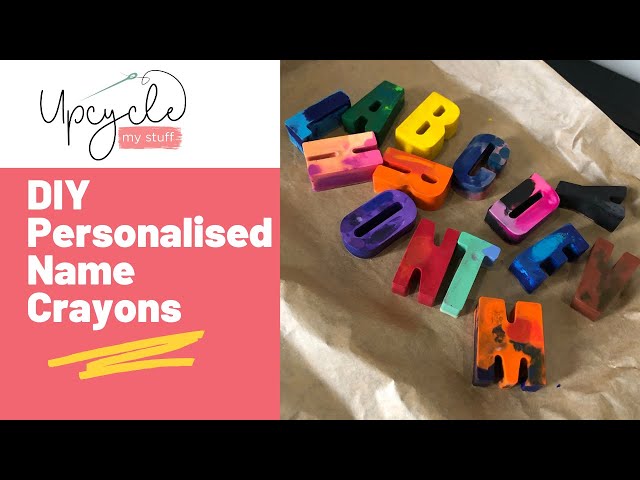 Crayon Name, Personalized Crayon Set, Custom Alphabet Name Crayons