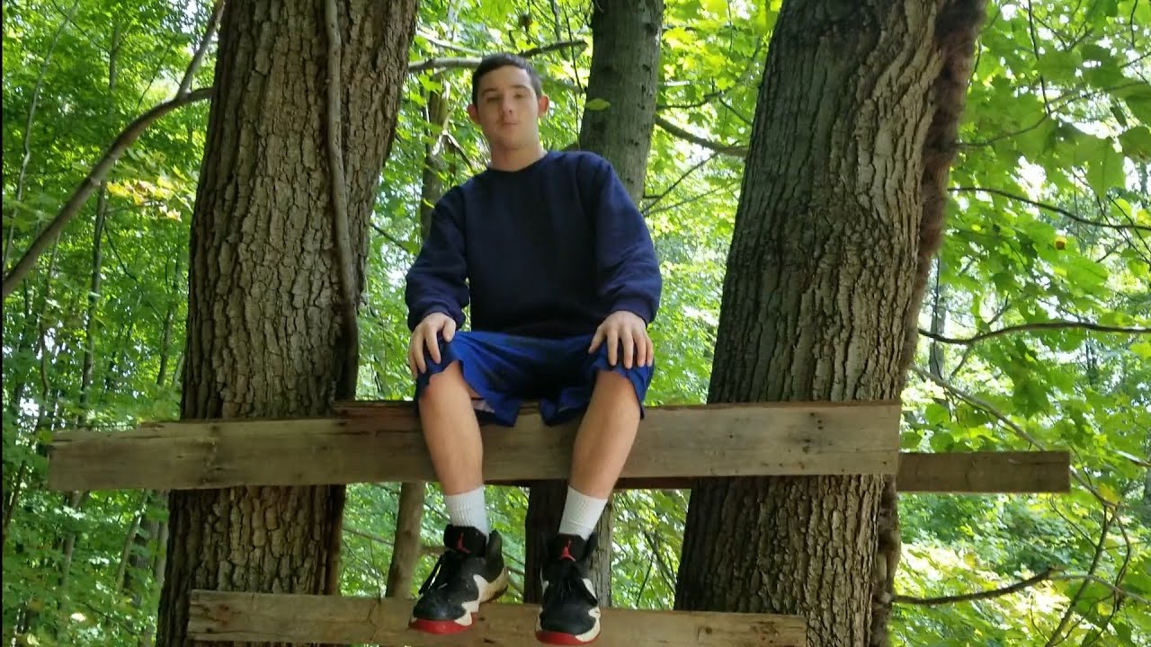 HOMEMADE TREE STAND YouTube