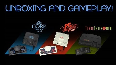 Core Grafx PC Engine Mini Unboxing and Gameplay!