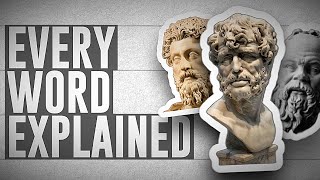 Stoic Glossary - All Words & Concepts In Stoicism Explained (Quick + Easy)