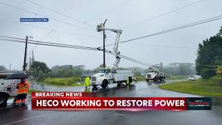 HECO continues to restore power outages for residents on Hawaii Island after Lala Storm