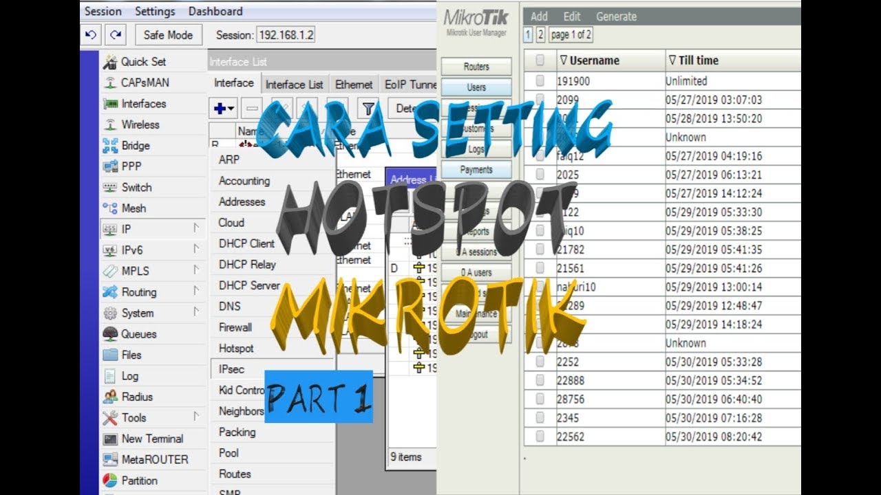 Setting Hotspot Mikrotik Lengkap ( Part 1/2 ) - YouTube