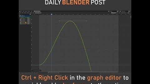 Quickly add Keyframes in the Graph Editor in Blender