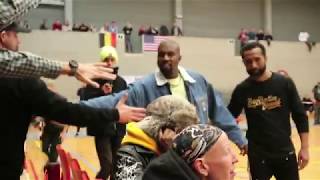 Kanye West watches Hubo Limburg United vs JBA USA
