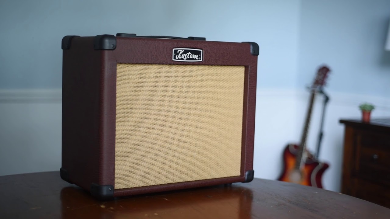 Kustom Sienna 16 PRO acoustic amp demo - YouTube