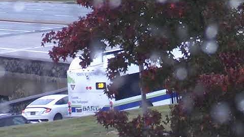 Dart 2021 Gillig Plus EV #718 on route 18 and 2020 Proterra Catalyst BE35 #712 on 35.