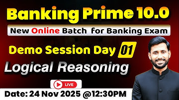 Logical Reasoning Day 01 Demo Session || Banking Prime 10.0 || Amol Patil