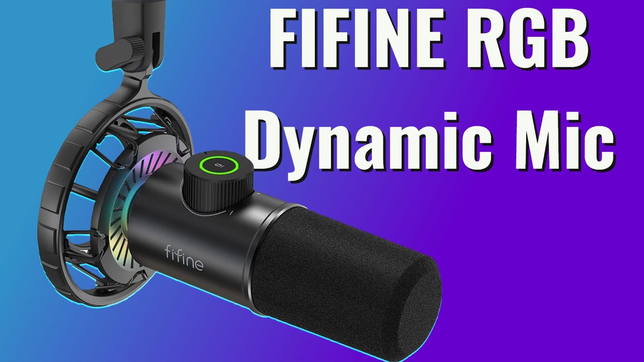 Fifine K658 USB Dynamic RGB Gaming Microphone - Stream Fixer