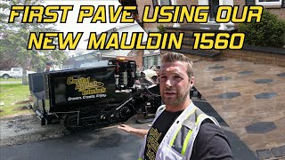 Using our NEW Mauldin 1560 Paver for the first time - 5 driveway paves & interlock project