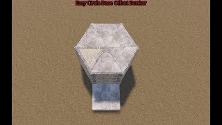 How to make a circle base offset bunker in Rust